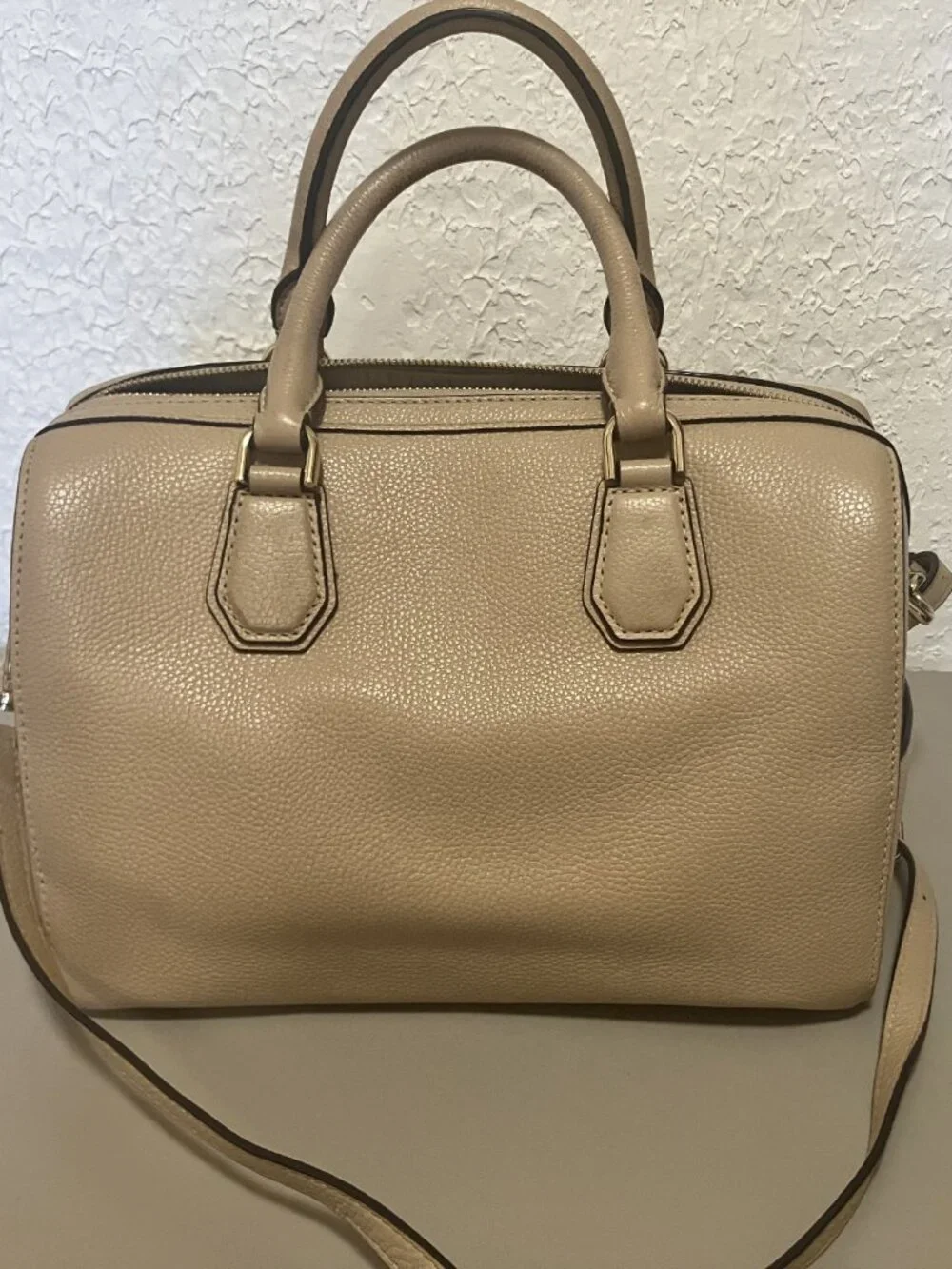 Michael Kors Blush Pebbled Satchel